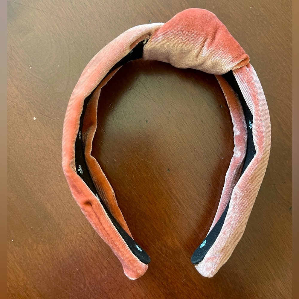 Lele Sadoughi rose blush headband